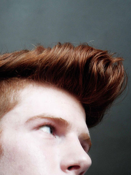 red head boy with quiff